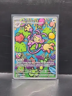 ​2025 Pokemon Phantasmal Flames Ambipom #107/094 Illustration Rare Holo IR - Image 1
