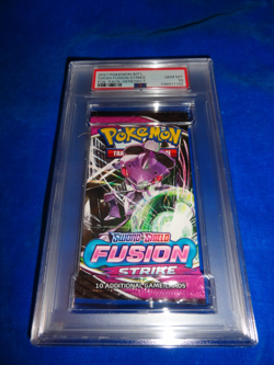 2021 Pokemon Intl'l SWSH Fusion Strike Foil Pack Genesect PSA 10 GEM MINT! - Image 2