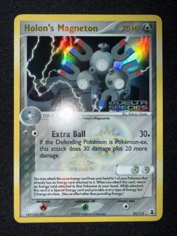 Pokemon TCG EX Delta Species Holon’s Magneton Stamped Reverse Holo 22/113 - NM - Image 1