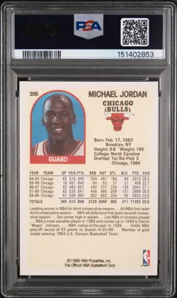 Michael Jordan 200 Hoops PSA 6 - Image 2