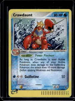 2003 Pokemon EX Dragon Crawdaunt Reverse Holo #3/97 - Image 1