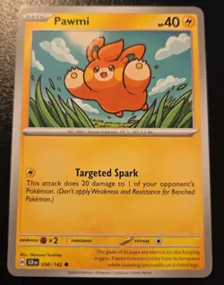 Pawmi 056/142 Common Scarlet & Violet: Stellar Crown Pokemon TCG - Image 1
