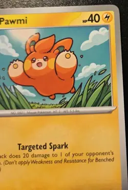 Pawmi 056/142 Common Scarlet & Violet: Stellar Crown Pokemon TCG - Image 3