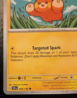 Pawmi 056/142 Common Scarlet & Violet: Stellar Crown Pokemon TCG - Image 4