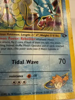 Pokemon TCG Misty's Gyarados Holo Rare Gym Challenge 13/132 Unlimited Edition - Image 3