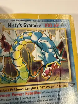 Pokemon TCG Misty's Gyarados Holo Rare Gym Challenge 13/132 Unlimited Edition - Image 4