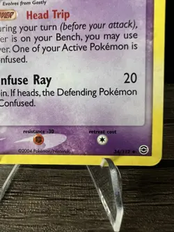 Haunter 34/112 FireRed & LeafGreen Reverse Holo Rare Pokemon TCG Nintendo LP - Image 4