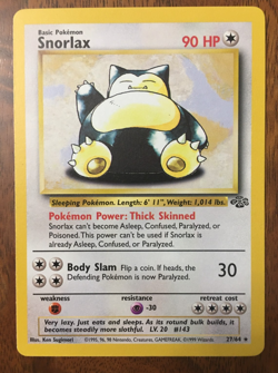 🔥PSA WORTHY - 1999 Jungle Non Holo Rare MINT WOTC Snorlax Pokemon (2 of 4)🔥 - Image 2