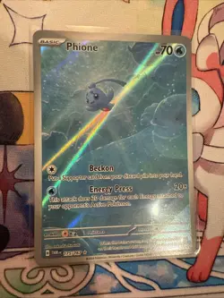 Pokemon TCG Phione 175/167 Sv06: Twilight Masquerade Holo Illustration Rare M/NM - Image 1