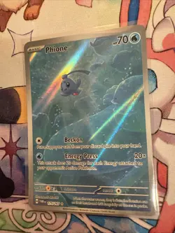 Pokemon TCG Phione 175/167 Sv06: Twilight Masquerade Holo Illustration Rare M/NM - Image 3