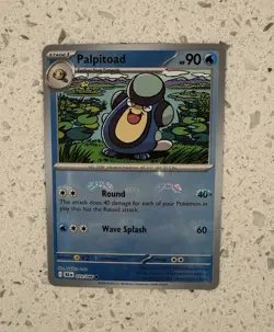 Pokemon TCG Palpitoad 020/086 Sv: Black Bolt Master Ball Reverse Holo - Image 3