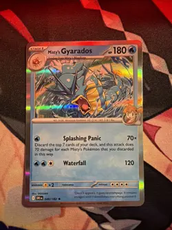 Pokemon TCG Misty's Gyarados Holo Rare Destined Rivals 049/182 - Image 1