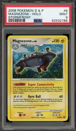 Pokemon Magnezone Stormfront Holo Rare #6 PSA 9 Mint - Image 1