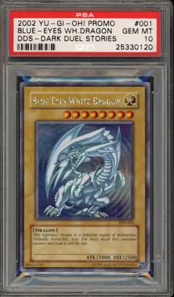Yu-Gi-Oh! Blue-Eyes White Dragon Dark Duel Stories Promo DDS-001 PSA 10 Gem Mint - Image 1