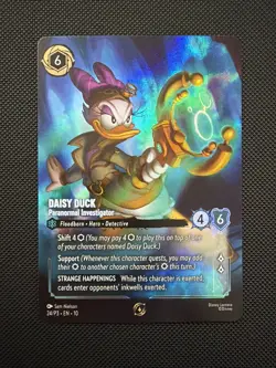 Lorcana - Daisy Duck - Paranormal Investigator - Set Champ Top 8 Promo 24/P3 - Image 1