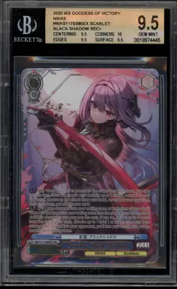 Weiss Schwarz Scarlet Black Shadow NIKKE NIK/S117-E085EX SEC+ BGS 9.5 - Image 1