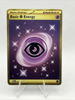 Pokemon Card TCG: Psychic Energy Scarlet & Violet Basic Card 207/165 Gold - Image 1