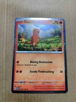 Charmander Cosmos Promo 004/165 - Holo Pokemon Card - NM/Mint - Image 2