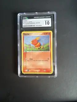 Pokemon TCG Torchic 65/100 EX Crystal Guardians Basic CGC 10 Card 2006 English - Image 1