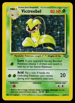 Pokemon Card - Victreebel Jungle 14/64 Holo Rare - Image 1