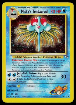 Pokemon Card - Misty's Tentacruel Gym Heroes 10/132 Holo Rare - Image 1
