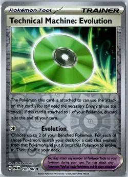 Pokemon Card - Technical Machine: Evolution 178/182 Paradox Rift Reverse Holo NM - Image 1