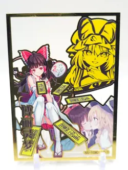 Goddess Story - Gold Metal Waifu Card - Reimu Hakurei - Image 1