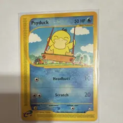 Nintendo Pokemon TCG e-Reader 5 Card Lot Psyduck Gengar 2002 Aquapolis - Image 2