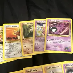 Vintage Pokemon Gym Heroes 22 Card Lot including 1st editions - Image 3