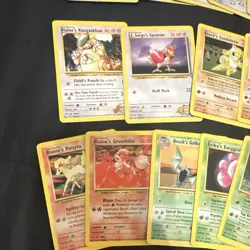 Vintage Pokemon Gym Heroes 22 Card Lot including 1st editions - Image 4