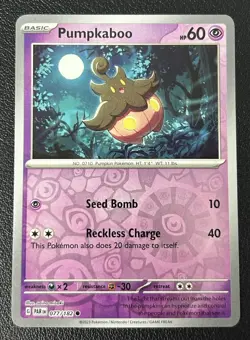 Pumpkaboo 077/182 Paradox Rift Reverse Holo Pokemon TCG Card NM - Image 1