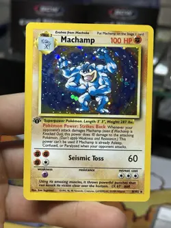 1st Edition Machamp 8/102 Base Set 1999 Cosmos Vintage Pokemon Card Lot WOTC - Image 3