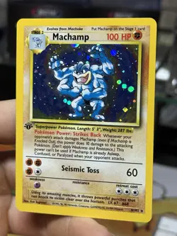 1st Edition Machamp 8/102 Base Set 1999 Cosmos Vintage Pokemon Card Lot WOTC - Image 4