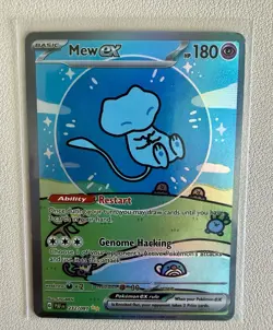 Bubble Mew EX SIR 232/091 Paldean Fates Holo Custom Pokemon Fan Art Card - Image 1