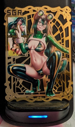 Tsuyu Asui My Hero #137/200 Waifu Gold Premium Metal Card Anime Goddess Story - Image 1
