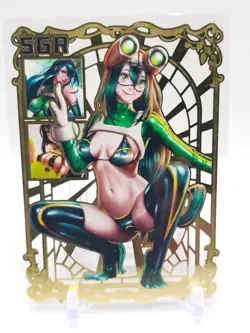 Goddess Story - Gold Metal Waifu Card - Tsuyu Asui - NUMBERED 164/200 - Image 1