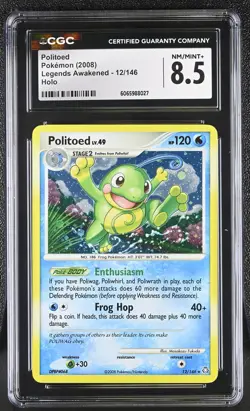 CGC 8.5 Politoed 12/146 Holo Legends Awakened Pokemon Card - Image 1