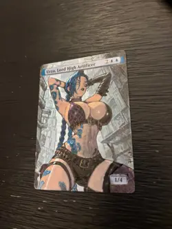 Urza, Lord High Artificer Jinx Hand Painted Altered Art Magic Gathering MTG - Image 3