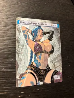 Urza, Lord High Artificer Jinx Hand Painted Altered Art Magic Gathering MTG - Image 4