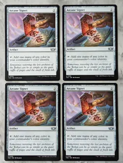 Arcane Signet (PLAYSET X4) TDC Tarkir Dragonstorm | Artifact Ramp MTG Magic | NM - Image 1