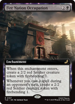 Fire Nation Occupation (FOIL) x1 - MTG TLE #187 - Image 1