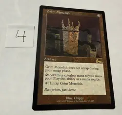 Grim Monolith Urza's Legacy LP MTG Magic Vintage Legacy-#4 - Image 1