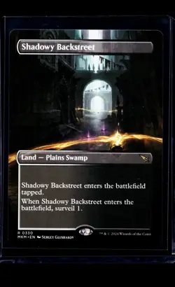 2024 MTG Magic The Gathering MKM Karlov Manor Borderless #330 Shadowy Backstreet - Image 1
