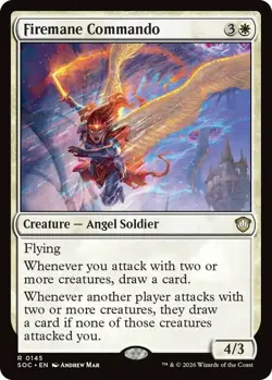 x1 Firemane Commando R MTG Commander: Secrets of Strixhaven M/NM, English - Image 1