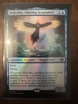 Malcolm, Alluring Scoundrel : MTG *FOIL* The Lost Caverns of Ixalan / NM - Image 1