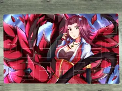 YGOmat Playmat Akiza Izinski & Black Rose Dragon TCG Trading Card Game Mat Bag - Image 1