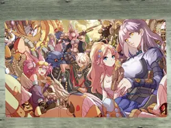 YGOmat Dogmatika Ecclesia, Tri-Brigade Kitt Playmat TCG Pad CCG Card Game Mat - Image 1
