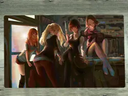 YGOmat Playmat Anime Girls Persona 5 TCG CCG Mat Trading Card Game Mat Free Bag - Image 1