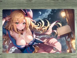 YGOmat Dark Magician Girl Trading Card Game Playmat TCG CCG Playing Mat Pad Bag - Image 1