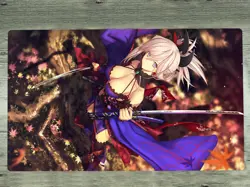 YGOmat TCG CCG Mat Fate/Grand Order Playmat Miyamoto Musashi Card Game Play Mat - Image 1